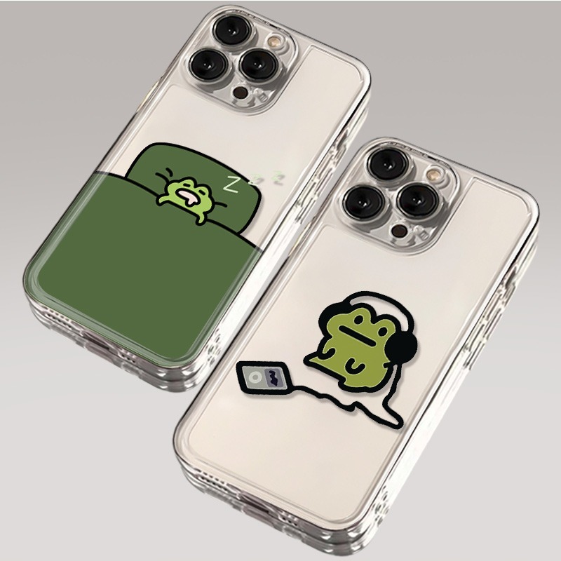 Samsung Galaxy S24 - Cartoon Slaap Kikker Telefoonhoesje voor Samsung