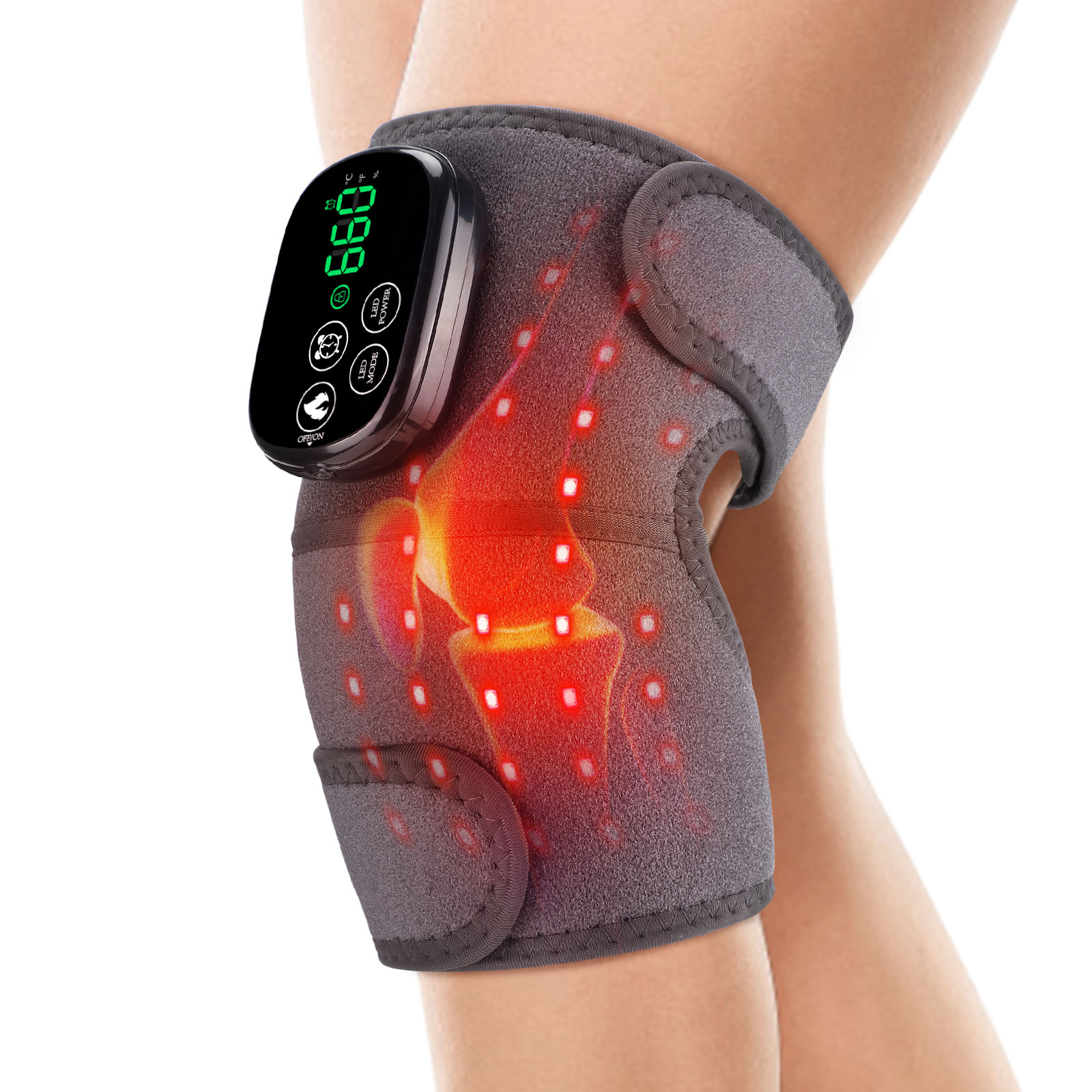 Smart Knee Wrap - Kniebrace met rood licht voor tijdens