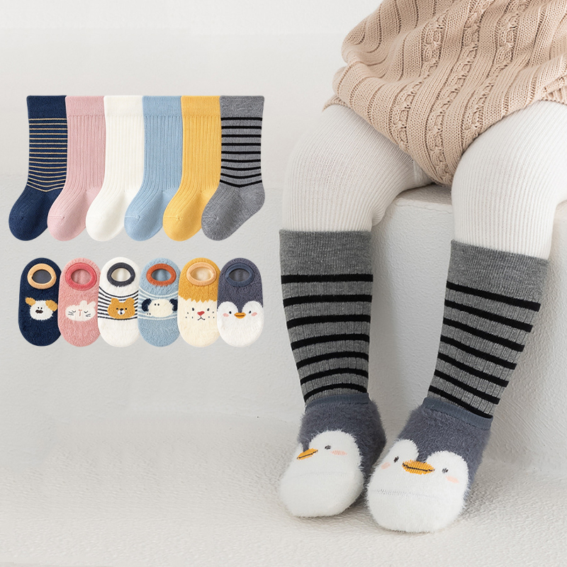 Baby Sock Oximeter - Gestreepte kniekousen voor peuters, met een
